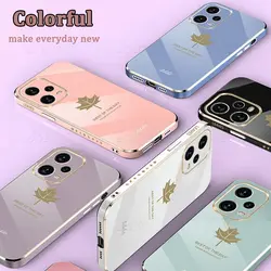 قاب الکتروپلیتینگ طرح برگ شیائومی ردمی نوت 12 پرو 5GشیائومیXiaomi Redmi Note 12 Pro 5G Electroplating Case with Leaf logo