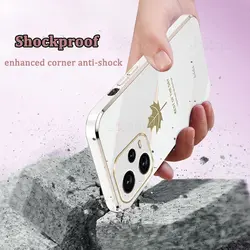 قاب الکتروپلیتینگ طرح برگ شیائومی ردمی نوت 12 پرو 5GشیائومیXiaomi Redmi Note 12 Pro 5G Electroplating Case with Leaf logo