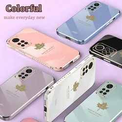 قاب الکتروپلیتینگ طرح برگ شیائومی ردمی نوت 11s / 11 4GشیائومیXiaomi Redmi Note 11 4G / 11s Electroplating Case with Leaf logo