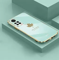 قاب الکتروپلیتینگ طرح برگ شیائومی ردمی نوت 11s / 11 4GشیائومیXiaomi Redmi Note 11 4G / 11s Electroplating Case with Leaf logo