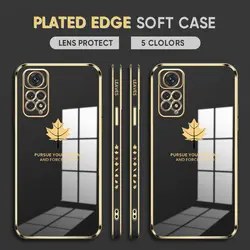 قاب الکتروپلیتینگ طرح برگ شیائومی ردمی نوت 11 پروشیائومیXiaomi Redmi Note 11 Pro Electroplating Case with Leaf logo