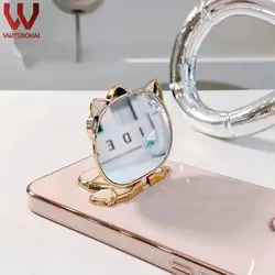 قاب الکتروپلیتینگ طرح هلو کیتی آیفون 12اپلiphone 12 Electroplating Case with Hello Kitty Holder