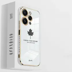 قاب الکتروپلیتینگ شیائومی ردمی 12 4G طرح برگشیائومیXiaomi Redmi 12 4G Electroplating Case with Leaf logo