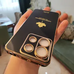 قاب الکتروپلیتینگ طرح برگ شیائومی ردمی نوت 13 پرو 5GشیائومیXiaomi Redmi Note 13 Pro 5G Electroplating Case with Leaf logo