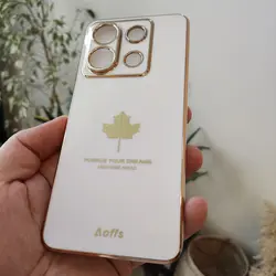 قاب الکتروپلیتینگ طرح برگ شیائومی ردمی نوت 13 پرو 5GشیائومیXiaomi Redmi Note 13 Pro 5G Electroplating Case with Leaf logo