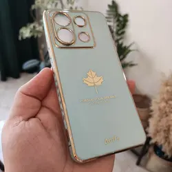 قاب الکتروپلیتینگ طرح برگ شیائومی ردمی نوت 13 پرو 5GشیائومیXiaomi Redmi Note 13 Pro 5G Electroplating Case with Leaf logo