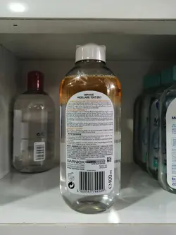 محلول آرایش پاک کن دوفاز میسلار واتر گارنیر حاوی روغن آرگان حجم 400 میل