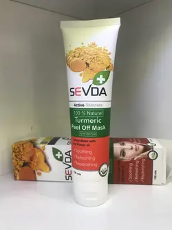 ماسک صورت سودا حاوی عصاره زردچوبه مناسب انواع پوست حجم 100 میل