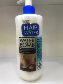 واتر بمب مو کامان حاوی کلاژن و کراتین حجم 400 میل