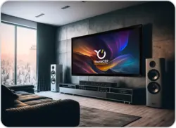 پرده نمایش ثابت 120 اینچ ALR (ضدنور)