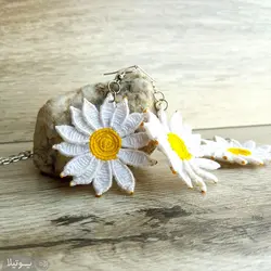 گوشواره مکرومه بابونه