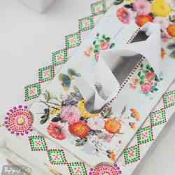 جا دستمال کاغذی چوبی ترانسفر