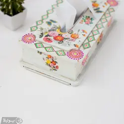 جا دستمال کاغذی چوبی ترانسفر