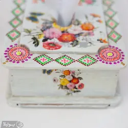 جا دستمال کاغذی چوبی ترانسفر