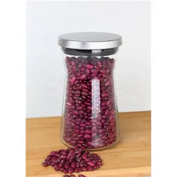 جا حبوبات شیشه ای MGS با درب استیل ۹۰۰cc – مدل B900S