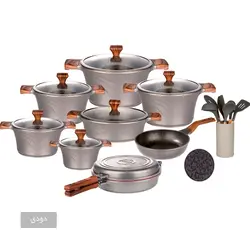 سرویس قابلمه ۲۳ پارچه کاندید مدل سزار درب پیرکس