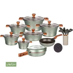 سرویس قابلمه ۲۳ پارچه کاندید مدل سزار درب پیرکس