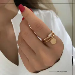 انگشتر زنانه پولک آویز