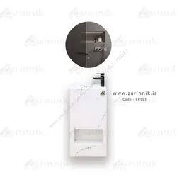 روشویی سرامیکی مدرن پایه دار زرین نیک کد CP503 طول 50 سانتی