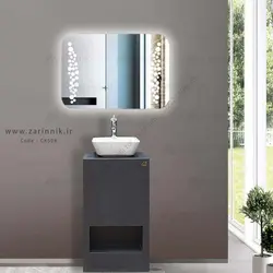 روشویی سرامیکی مدرن پایه دار زرین نیک کد CP508 طول 50 سانتی