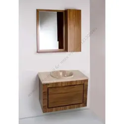 روشویی سنگی صفحه و کاسه 40*60 کرم رنگ کاسه توکار