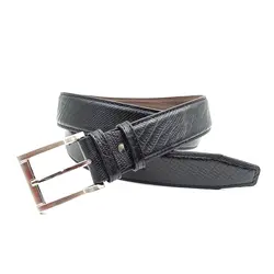 کمربند مردانه چرم طبیعی گاوی طرح لیزارد