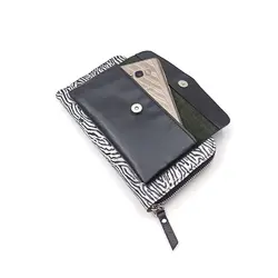 کیف پول دوشی زنانه چرم طبیعی مدل دورزیپ دل آرام 2