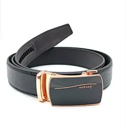 کمربند مردانه چرم طبیعی سه لایه با سگک ریلی شیک