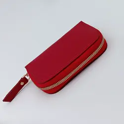 کیف جاکلیدی و جاکارتی چرم طبیعی دورزیپ مدل پروانه