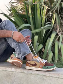 کفش  مردانه اسپرت برند جردن مدل AIR JORDAN 1 LOW کد 100030