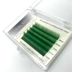 مینی پالت رنگی مژه بیسلش_سبز(Green /C 0.7×9-13mix)