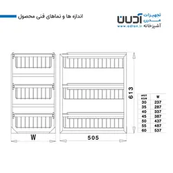سبد چند منظوره ریلی 3 طبقه هومان