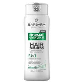 شامپو باربارا مدل خاویار 5 در 1 سبز حجم 380 میل