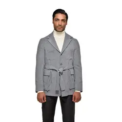 کت مخملی سافاری طوسی