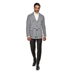 کت مخملی سافاری طوسی