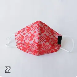 ماسک پارچه ای دانتل دار بزرگسال کد FM003