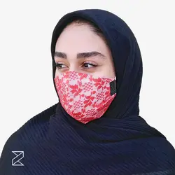 ماسک پارچه ای دانتل دار بزرگسال کد FM003