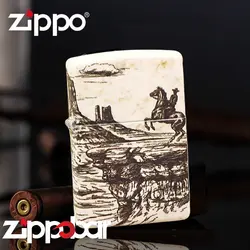 فندک زیپو اصل کد ۴۸۵۱۸-Zippo 48518 Wild West Design