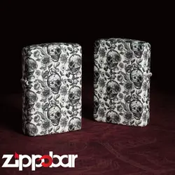 فندک زیپو اصل کد ۴۹۴۵۸ اسکلت شب تاب-Zippo 49458 Skeleton Design