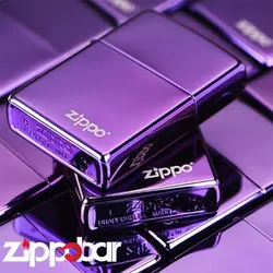 فندک زیپو اصل کد ۲۴۷۴۷ زیپو لوگو-Zippo 24747Zl Chrome Purple