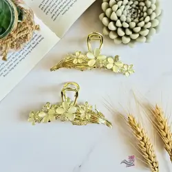 کلیپس فلزی دسته گل رزینی C48