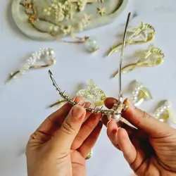 گیره آبشاری شکوفه و مروارید G04
