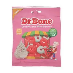 پاستیل توت فرنگی خامه ۷۵گرم دکتربن