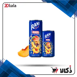 نوشیدنی هلو رانی حاوی تیکه های واقعی میوه – وزن 240 میلی لیتر