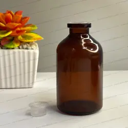 شیشه 50 میل ویال قهوه ای 70 عدد