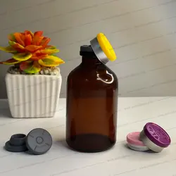 شیشه 50 میل ویال قهوه ای 70 عدد