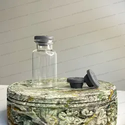 شیشه 10 میل ویال پهن 310 عدد