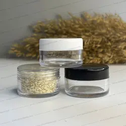 قوطی کرم 10 گرم گرد تخت کریستال 100 عدد