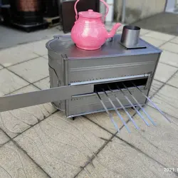 بخاری هیزمی سایز کوچک چادری