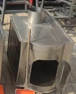 بخاری هیزمی سایز کوچک چادری